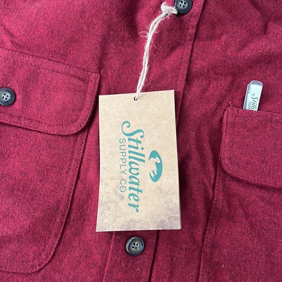 NWT Stillwater Supply Co men’s chamois shirt button up heavy work farm hunting - Picture 2 of 3